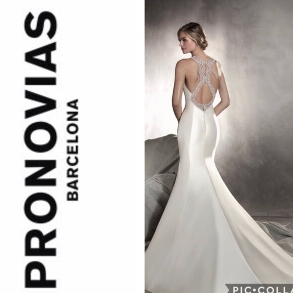 Pronovias Dresses & Skirts - NWT Pronovias Agnes Ivory Mikado Silk Wedding Dress